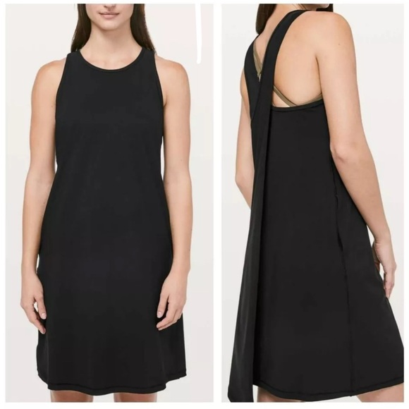 Lululemon Early Morning Dress black women’s size 4 - Picture 1 of 8